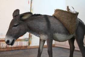 WOUNDED TOOLS I 2007 Fiberglass, iron, and acrylic 48 x 60 x 24 in. Edition 1/3