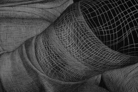 Adeel uz Zafar Antagonist 3 / Monster (Detail) 2015 Engraved drawing on plastic vinyl 98 x 60 in.