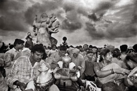 Raghu Rai GANPATI CELEBRATION, MUMBAI 2001 Digital scan of photographic negative on archival paper 20 x 30 in.