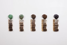 Gigi Scaria Philosopher's Stone  2017 Bronze 13 x 4.5 x 3.5 in.