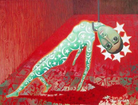 Sana Arjumand CAN YOU MAKE ME A STAR? 2008 Oil on canvas 36 x 48 in.  SOLD