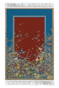 Saks Afridi  Gravity Rug 1, 2016  Handmade wool rug  114h x 70w in