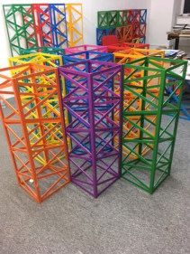 Rasheed Araeen Norungi 2017 Wood and paint 36 x 60 x 60 in.