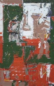 John Tun Sein UNTITLED ABSTRACT 11 (diptych) 2007 Mixed media on paper board 17 X 10.5 in.