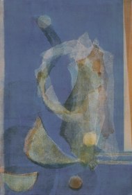 Manish Pushkale WITHIN BLUE 2008 Oil on canvas 36 x 24 in.