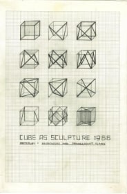 Rasheed Araeen Original Drawings for Sculpture (1-4) 1965- 68 Various