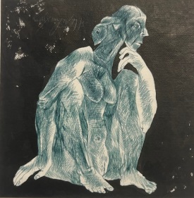 K. Laxma Goud (b. 1940), Untitled (Squat Woman), 1975