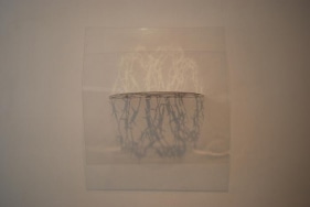 Amna Ilyas UNTITLED 4 2010 Acrylic with Metalizing 24 x 24 in.