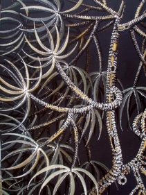 Rajan Krishnan PLANT FROM THE GROVE BY THE RIVER 2 2011 Acrylic on canvas 84 x 60 in.