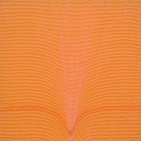 Shobha Broota  Untitled (Orange), 2017  Wool on canvas  30h x 30w in