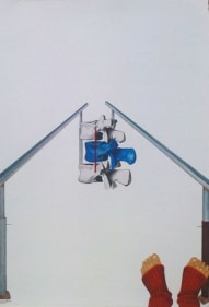 Attiya Shaukat STEP BY STEP VI 2008 Gouache on wasli 14.5 x 10 in.