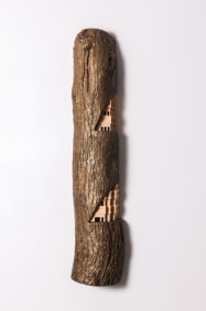 Gigi Scaria Skin Deep 2017 Bronze and plastic 30.5 x 6 x 3.5 in.