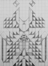 Swagata Bhattacharyya  Work No. 5O (Untitled), 2022  Graphite on paper  8.27h x 5.83w in