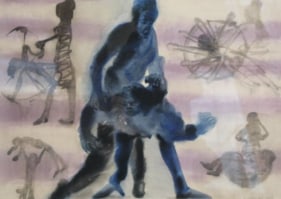 Nalini Malani CONTROL Mixed media on paper 20 x 28