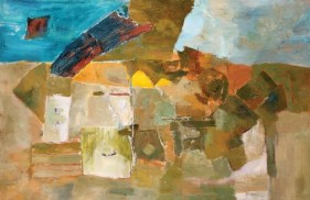 Ram Kumar UNTITLED LANDSCAPE 8 2004 Oil on canvas 24 x 36 in.