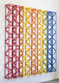 Rasheed Araeen RRYOOYBB 1971 (2014) Wood and paint 73 x 114 x 6 in.