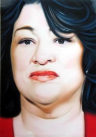 Riyas Komu JUSTICE SOTOMAYOR 2009 Oil on canvas 48 X 36 in.