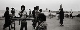 Raghu Rai Visitors at Kanyakumari 2006 Digital scan of photographic negative on archival paper 20 x 54 in.