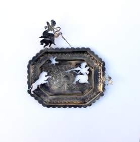 Affan Baghpati  Hunt, 2022  Framed: 20h x 18w x 3d in