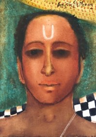 Anjolie Ela Menon Namboodiri 2017 Oil on masonite board ​12 x 9 in.