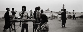 Raghu Rai VISITORS AT KANYAKUMARI 2006 Digital scan of photographic negative on archival paper 20 x 52 in.