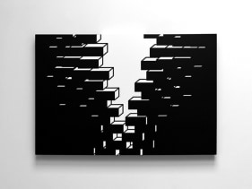 Askash Nihalani  Fissure  2015  Acrylic on canvas  24 x 36 in.