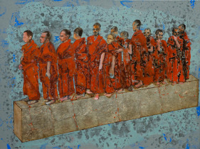 G. R. Iranna PATIENCE 2013 Acrylic on canvas 36 x 48 in.