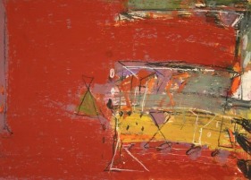 John Tun Sein UNTITLED ABSTRACT 12 2007 Mixed media on paper board 10 X 14 in.