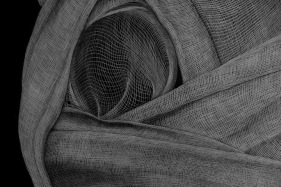 Adeel uz Zafar Drawing Appendage1 2015 Engraved drawing on plastic vinyl 98 x 120 in.