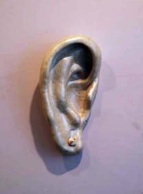 Adip Dutta PANEL 4 (EAR) 2007 Sculptural relief, fibreglass 41 x 31 x 10 in.