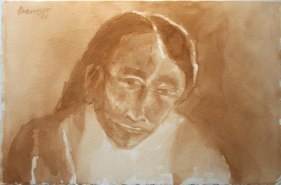 Akbar Padamsee UNTITLED 16 2006 Watercolor on paper 15 x 22.5 in.