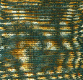Shobha Broota  Untitled (Green Pattern), 2017  Wool on canvas  40h x 40w in