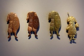 Adeela Suleman SO THIS IS IT 1 2014 Hand-beaten copper and brass 9 x 21 in.