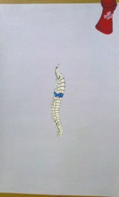 Attiya Shaukat STEP BY STEP II 2008 Thread and gouache on wasli 21.5 x 13 in.