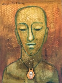 Anjolie Ela Menon Andrew 2017 Oil on masonite board 16 x 12 in.