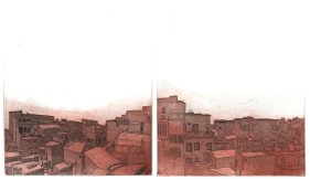 Damon Kowarsky TAJ GANJ 2008 Etchings on paper 8 x 12 in.