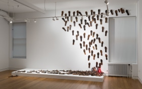 G. R. Iranna  PADUKA INSTALLATION  2013  Mixed media installation  Dimensions Vary