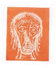 Ashim Purkayastha UNTITLED 2 (THE GHOST OF SOUZA) 2008 Watercolor 39.5 x 27.6 in.