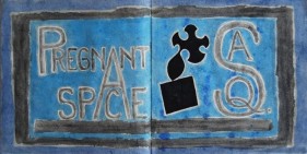 Saleem Arif Quadri CARESSING THE CONSTELLATIONS - MANUSCRIPT BOOK 11 2002-2006 Gouche on paper 12 x 24 in