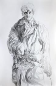 Puja Puri ADOLESCENCE 2009 Graphite on canson paper 60 x 36 in.