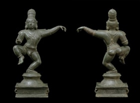 Krishna the Jubilant Butter Thief South India, Tamil Nadu Late Chola Period / 13th century Bronze 15 (H) in.