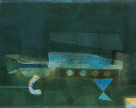 Manish Pushkale WHAT ABOUT BLUE? 2008 Oil on canvas 48 x 60 in.  NFS