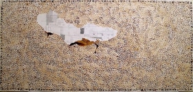 M. Pravat STILL UNDER CONSTRUCTION - 2 2010 Graphite, watercolor, Indian ink and coffee on paper 30 x 60 in. NFS