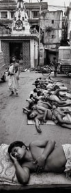 Raghu Rai Sleeping Dreams, Tagore Castle Street, Kolkata 2004 Digital scan of photographic negative on archival paper 54 x 20 in.