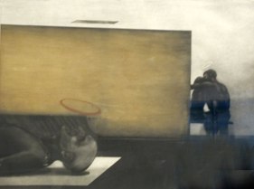 Anupam Sud SHIFTING HALO Etching 20 x 26 in.