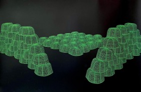 Maheen Niazi  Untitled  Gouache on wasli  35h x 58w in