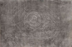 G. R. Iranna, All That Is...Ash, 2017, Ash on paper, 42 x 56 in