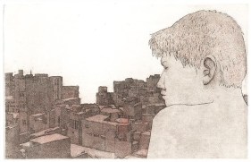 Damon Kowarsky RAWALPINDI 1 2008 Etching on paper 5.5 x 9 in.
