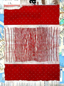 Talha Rathore SEEKING, SEEPING, SPREADING IV 2007 Gouache on Wasli 15 x 11 in.  SOLD