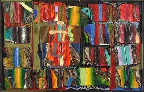 Bose Krishnamachari UNTITLED (BURNED BOOKS) 2005 Mixed media on board 42 x 66 in.